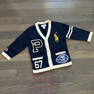 Ralph Lauren baby cardigan. 24 months. Only worn once.